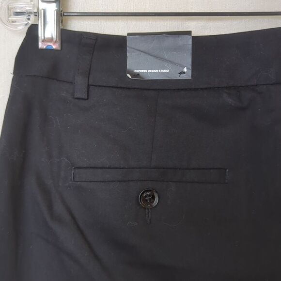 Express Design Studio Editor Shorts Black NWT Size 4 - Picture 6 of 8